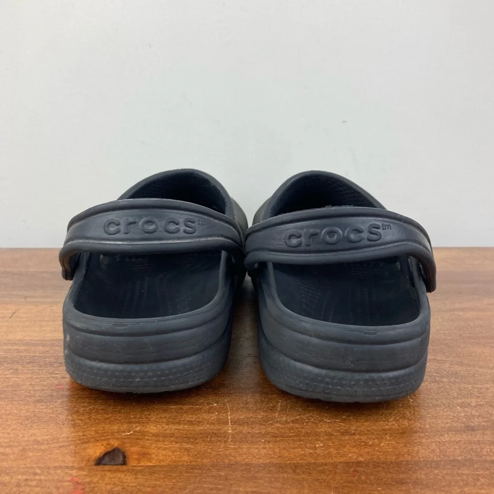 Crocs Classic Authentic Unisex Slides Clogs Black 5 Men And 7 Women’s Pre Owned - Picture 6 of 11